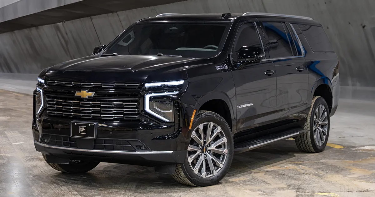 Black Chevrolet Suburban luxury SUV